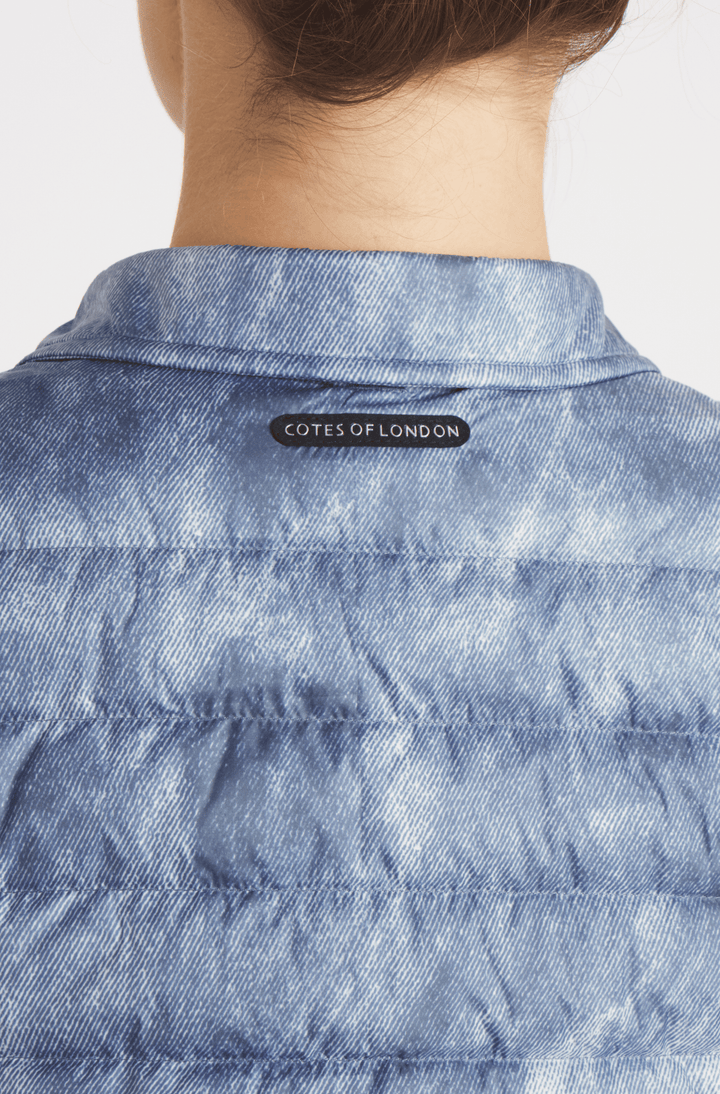 The Harrow Royale | Down Shirt | Blue Jean Print - Cotes of London